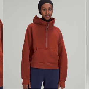 Lululemon Scuba Oversized Half-Zip Hoodie Date Brown M/L